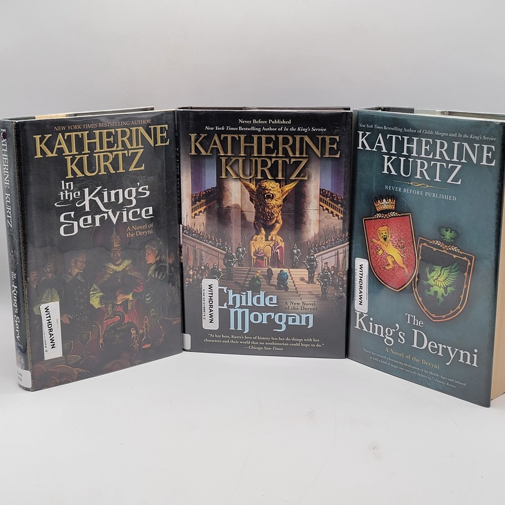 Katherine Kurtz Childe Morgan Trilogy Hardcover Ex-Library Deryni Series Good